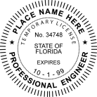 Florida Professional Temp Engineer Seal